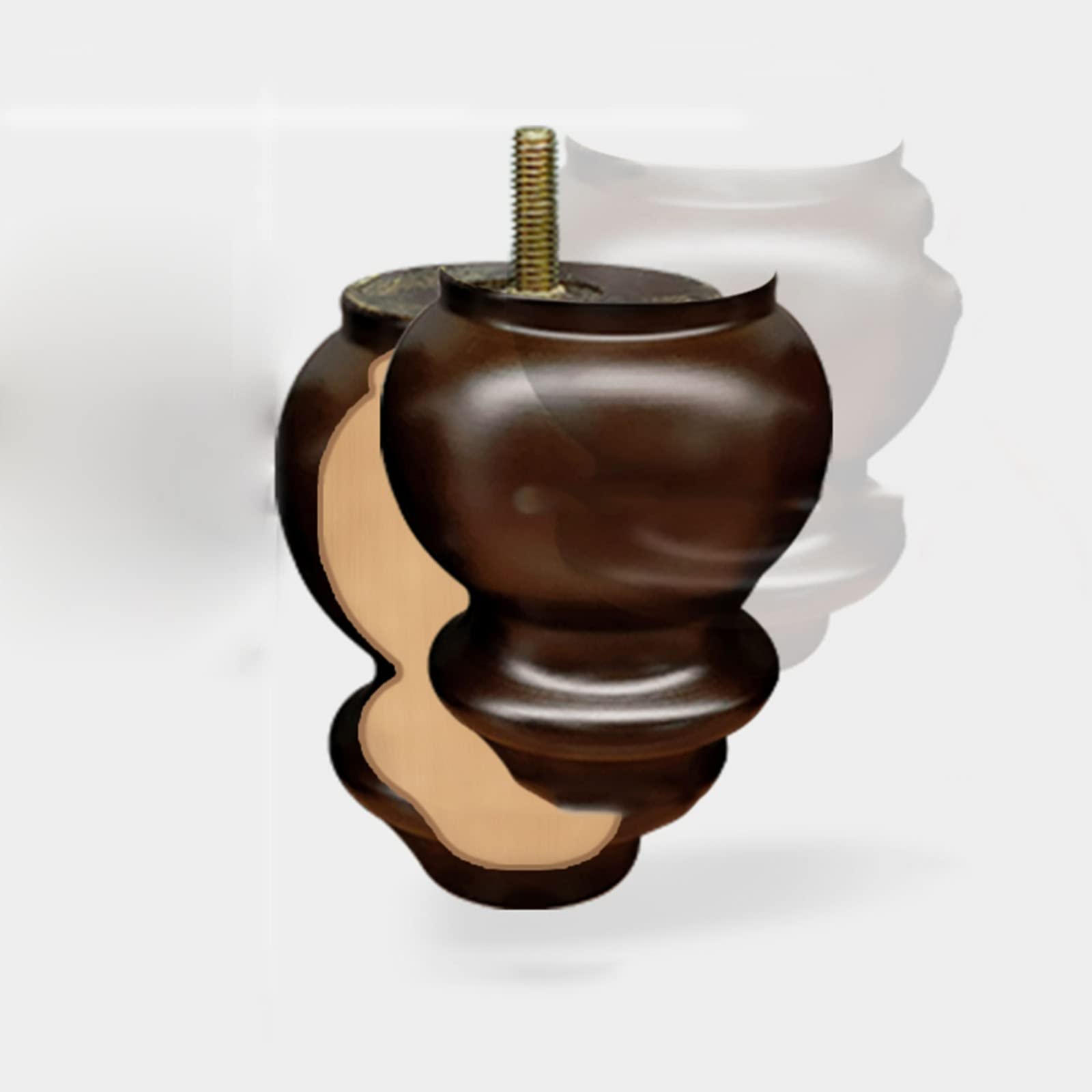 Meble z elementami montażowymi do wymiany szafki na sofę(Brown)