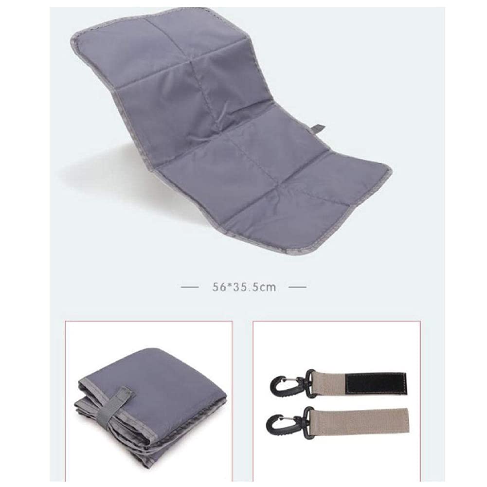 Zaino Mamma Multifunzione, Neonato Fasciatoio Bambino Impermeabile Borsa Grande capacità, Borsa Fasciatoio Passeggino Universale, 2 Tasche isolanti Bottiglia per Viaggiare papà (Color : Blue)