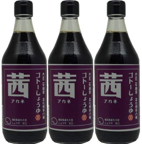 Amazon.co.jp: 甘口醤油【茜】500ml×3本 : 食品・飲料・お酒