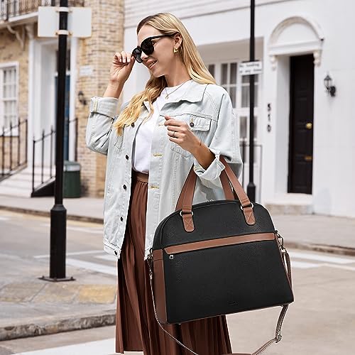Image of CLUCI Weekender Bag for Women Travel Leather Duffel Bag Carry on Overnight Bag