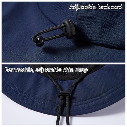 Image of UPF 50+ Bucket Sun Hat with Laser Perforated Mesh Cooling Adjustable Breathable Lightweight for Outdoor Men Women
