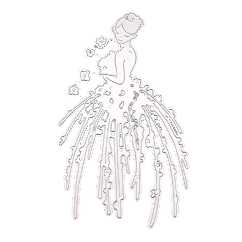 Fustella Sagoma Fata Per Scrapbooking E Biglietti: Stampo In Acciaio 129x88mm - 2