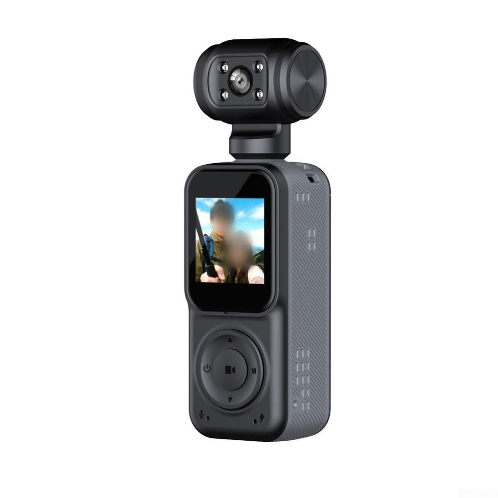 4K Body Camera con visione notturna grandangolo 130° (nero)