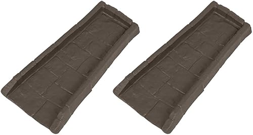 Miniatura 47 de Suncast Compuesto de poliéster fácil de usar, decorativo para exteriores, canaleta de lluvia Downspout, bloque de salpicaduras para desagües debajo