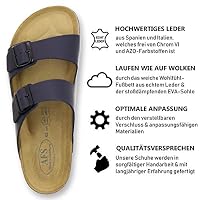 AFS-Schuhe 3100 Pantoletten Herren Leder (36 EU, Blau/Navy) – Ansicht 3