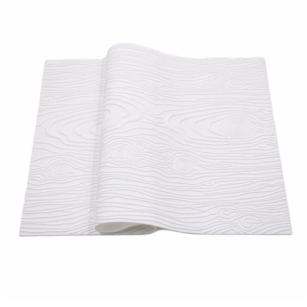 Welinks White Woodgrain Cake Lace Mat Silicone Lace Impression Mold Baking Border Rind Fondant Mold Fondant Cake Brim Decor Bake Emboss Mat Cake Mold Craft Sugar Lace Mat Cakes Lace Diy Baking Tools Embossing Pad