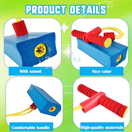 Hoarost 5 Pcs Jumping Pogo Stick Fun and Safe Foam Jumping Stick Toy for Girls and Boys Outdoor Jumping Toys Christmas Birthday Fun Gifts - Thumbnail 3