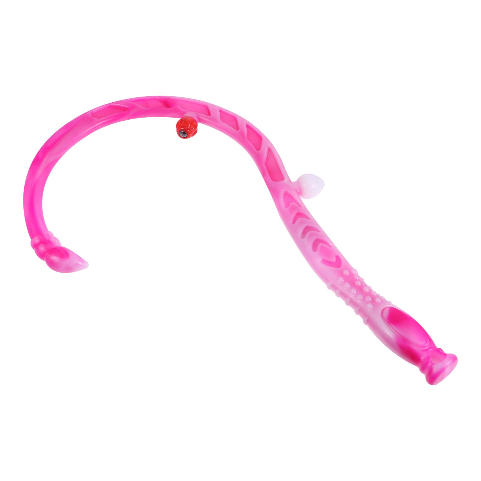 Healifty Self Trigger Point Massager Buddy Therapy Handheld Massage Stick Cane for Full Body Muscle Fibromyalgia Pain Relief Rosy