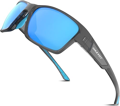 HAAYOT Polarized Sports Sunglasses for Men Women, Fishing Cycling Running Driving Golf Glasses,UV Protection