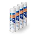 Grooved Sediment Water Filter Cartridge by Ronaqua 10"x 2.5", Four Layers of Filtration, Removes Sand, Dirt, Silt, Rust, made from Polypropylene (4 Pack, 5 Micron)