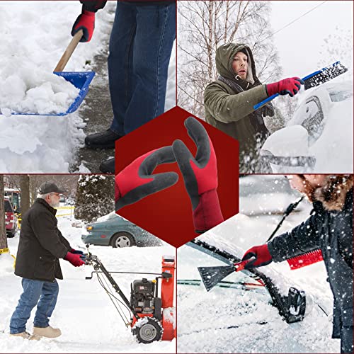 Loccef 2 Pairs Winter Work Gloves For Men And Women thumb #4
