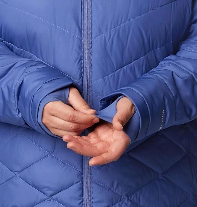 Image of Columbia Women's Omni-Heat Reflective Heavenly Hooded Hiking & Trekking Down Standard Length Jacket