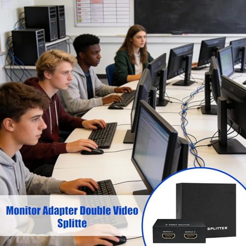 Diviseur Vidéo Double Écran Solution Miroir pour Grand Espace TV PC