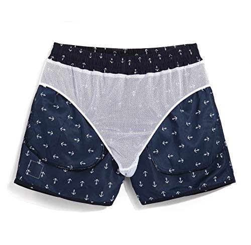 Men's 7“ Swim Trunks with Mesh Liner Quick Dry Bathing Suits Printing4