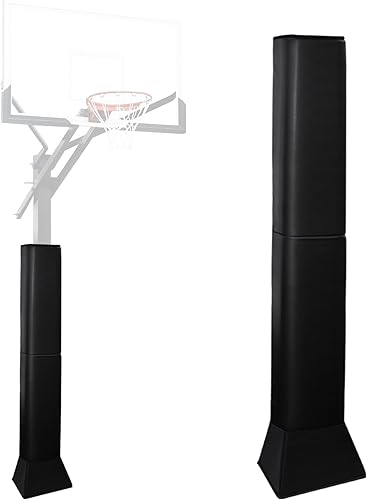 Almohadillas de poste cuadrado para poste de baloncesto resistente al aire libre, acolchado cuadrado para poste de 4, 5, 6, 8 pulgadas y base,