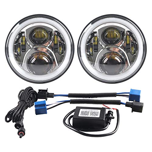 BLIAUTO C2 LED 7インチヘッドライト リングDRL ウインカー Amazon | BLIAUTO C2 LED 7インチヘッドライト リングDRL