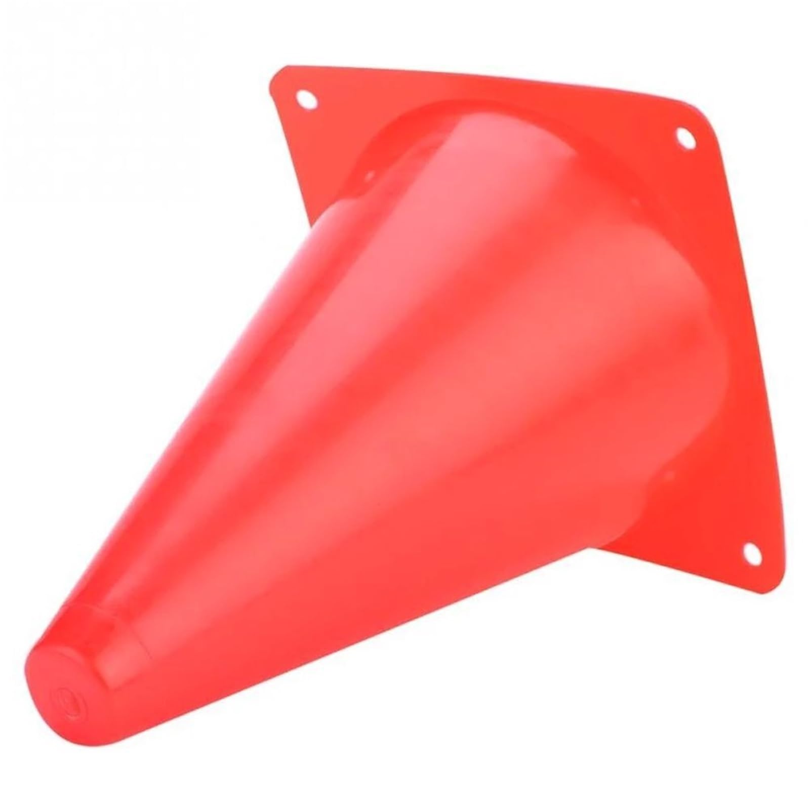 Plastikowe stożki treningowe 10 szt. Uniwersalny sprzęt sportowy do gry w piłkę nożną na łyżwach Fitness Gry halowe świeżym powietrzu(Orange-23cm)