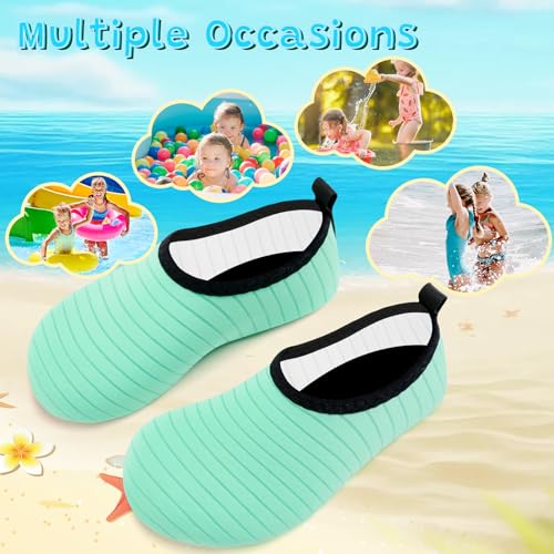 Image of VIFUUR Kids Water Shoes Girls Boys Quick Dry Aqua Socks for Beach Swim Outdoor Sports