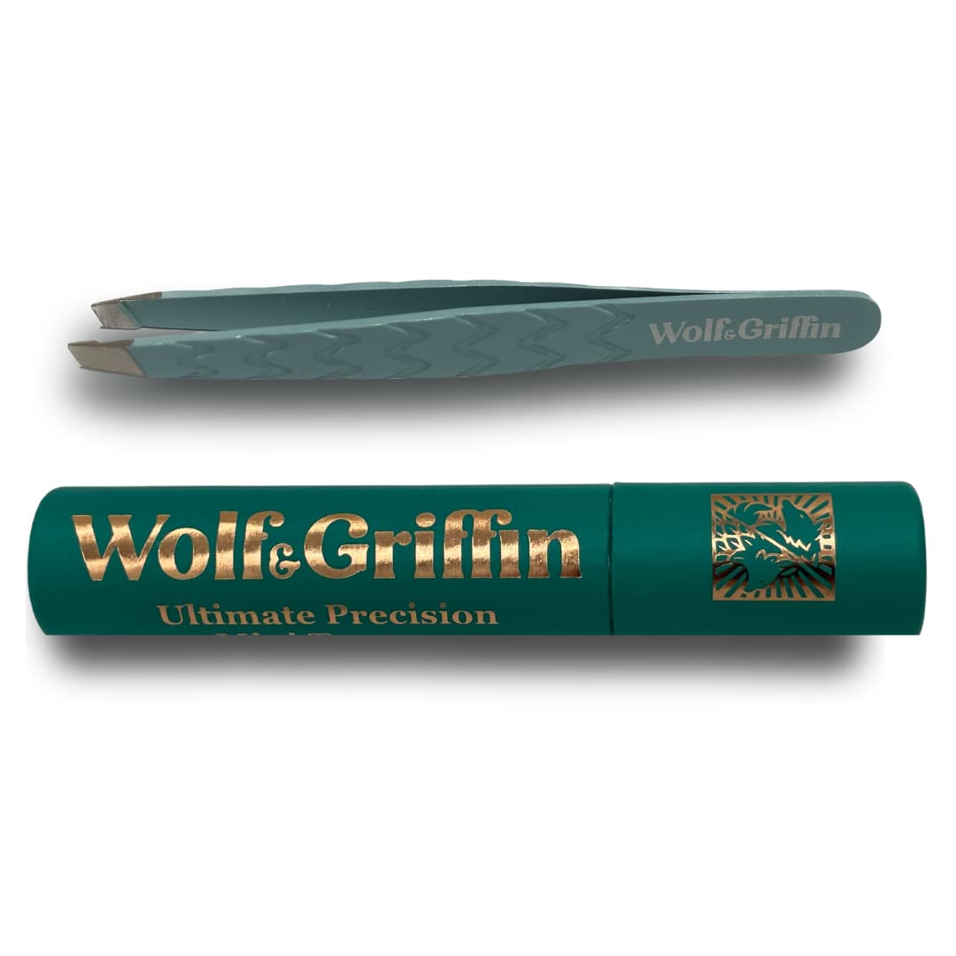 Pinzas para cejas Wolf & Griffin ideales para el neceser de viaje y retoques faciales diarios