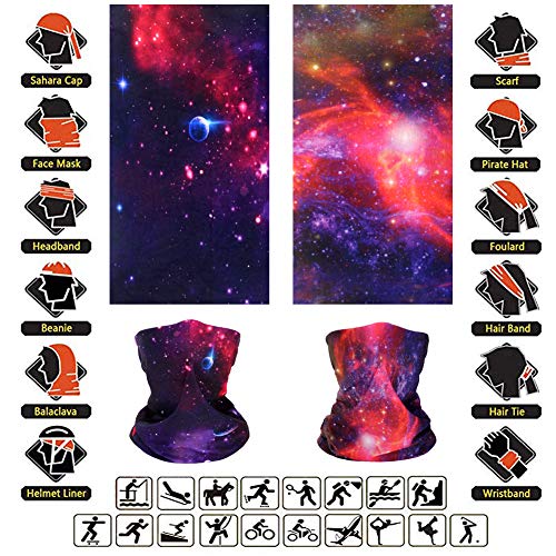Cutewing Bandana Mask Neck Gaiter Balaclava Face Scarf Outdoor Magic Hiking...