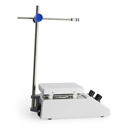 Miniatura 3 de 110V 60Hz Agitador Magnético de Laboratorio Mezclador de Placa Caliente Mezclador y Termómetro Soporte MSH-2