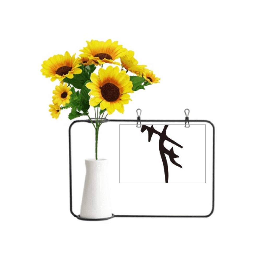 Tournesol artificiel sans entretien carte en os pour fleurir sans contrainte