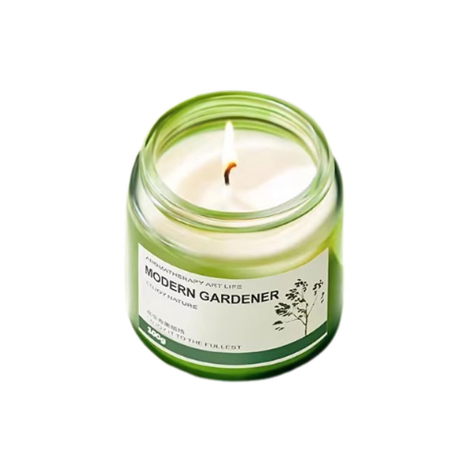 Compacto Velas de cera mezcladas, velas de aromaterapia de Gardenia, vela perfumada de larga duración, quemadura limpia sin humo for decoración del hogar no es picante(2pcs)