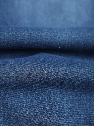 Jeans Pants Trousers Denim Street Trendy Piercing Slimming Stretch Water Washed Blue Commuter Casual for Men 6