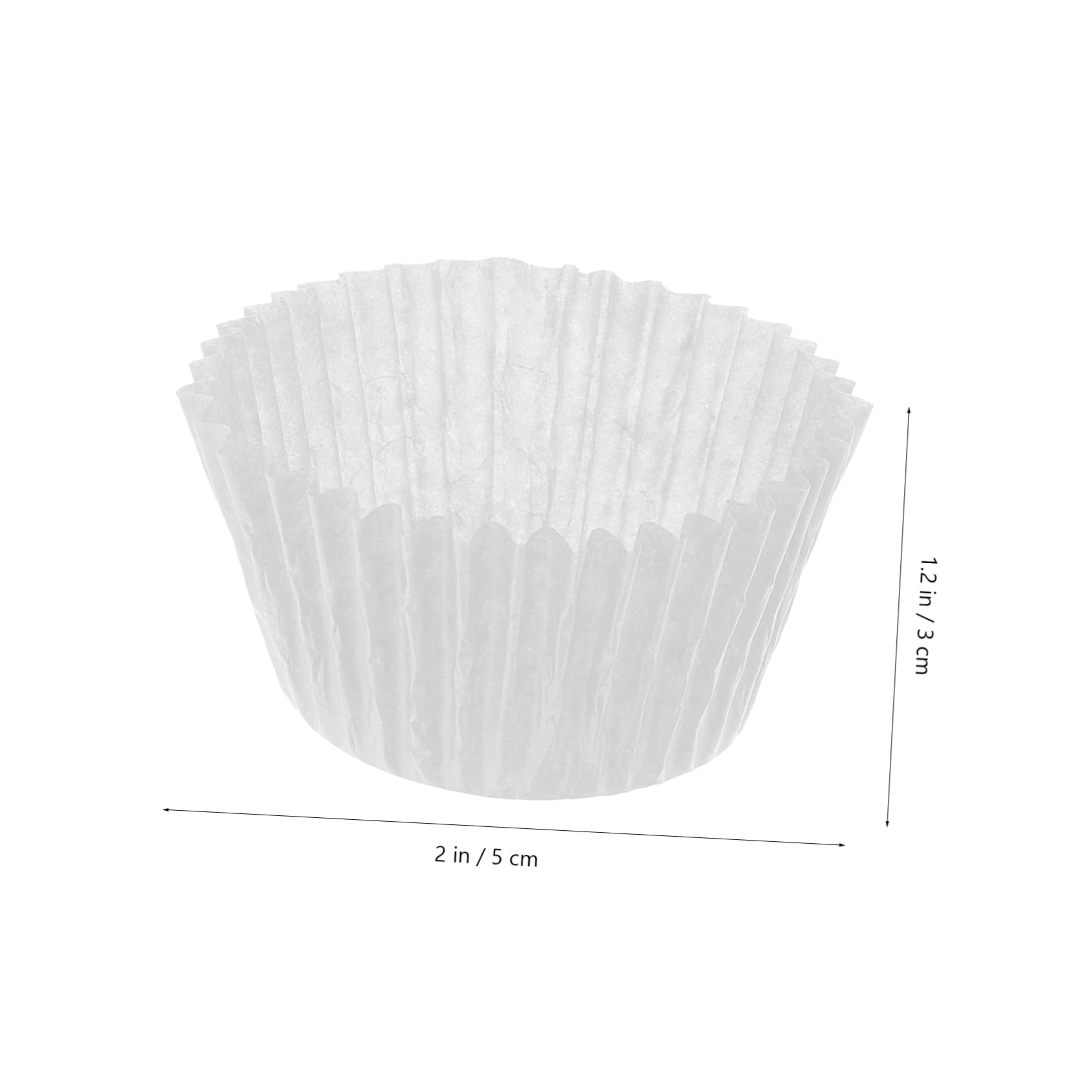 PRETYZOOM Capacillos Para Cupcakes Grandes 1000 Piezas Papel Resistente Blanco y Café Para Hornear Bolsitas Para Postres Fiestas y Repostería Hogar