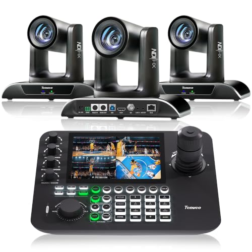 Amazon.com: Tenveo PTZ Camera Bundle/Kits - 30X AI Auto Tracking