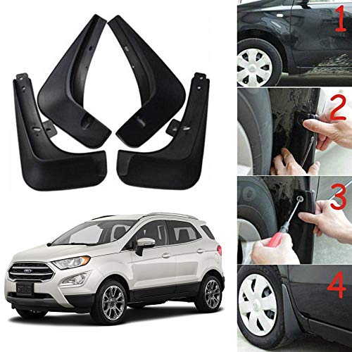 Image of Oshotto (O.E.M Fitting Cup Type) Mud Flap /Splash Guard Compatible with Ford Ecosports (Set of 4)