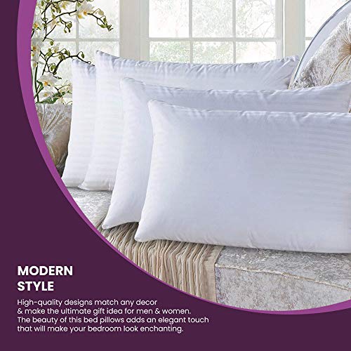 Set 4 Almohadas estándar con material alternativo de plumón miniatura 3