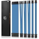 ASIAHORSE 16AWG PSU Cable Extension Power Cords, Customized Power Supply Mod Sleeve Extension Cable, ATX/EPS/8-pin PCI-E/6-pin PCI-E for PSU Cable