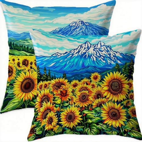 Housse de coussin velours 65x65 cm imperméable idéale pour sublimer le canapé et le balcon - 2