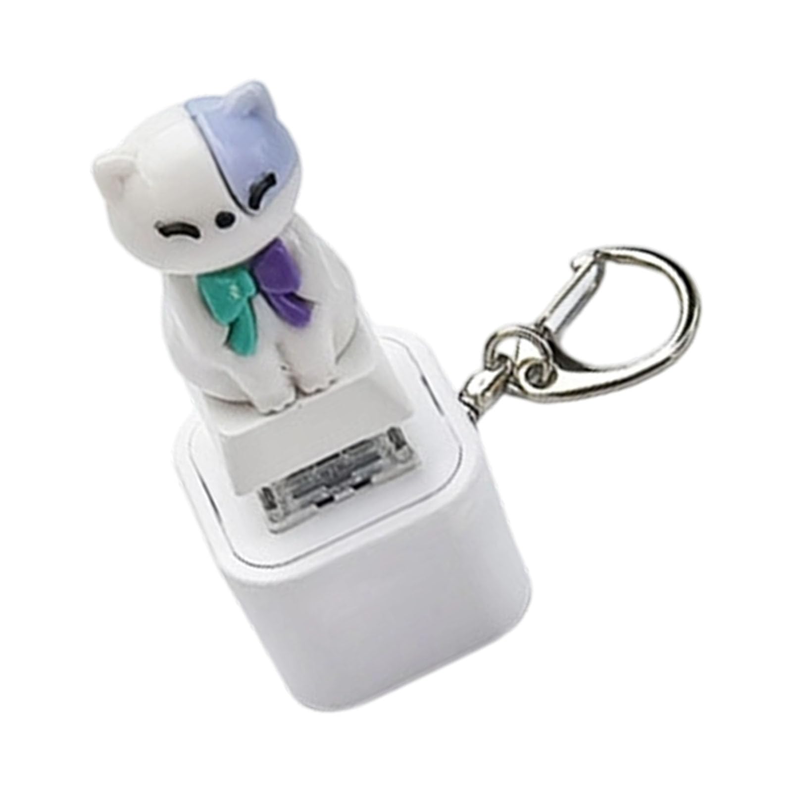 Limtula Unisex A Limtul Press Button Stress Relief Glowing Keychain With Sound Effects For Nxieties Lovely Nimal Designs Bs Materials Glowing In Dark Dog Keychain Stress Toy