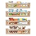 BIROLA Nursery Book Shelves Set of 4,Wood Floating Nursery Shelves for Wall,Wall Bookshelves for Kidsï¼ŒBathroom Decor, Kitchen Spice Rack (Set of 4)