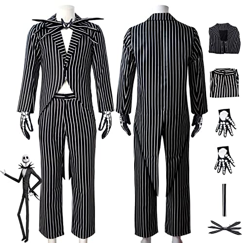 Amalon La pesadilla antes de Navidad Jack Skellington Cosplay traje película Sally vestido uniforme...