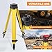 Surveying Tripod, Wooden Survey Tripod with 5/8-Inch 11-Threaded Flat Head with Twist Lock for Total Station Theodolite Auto Level (RTW20A)
