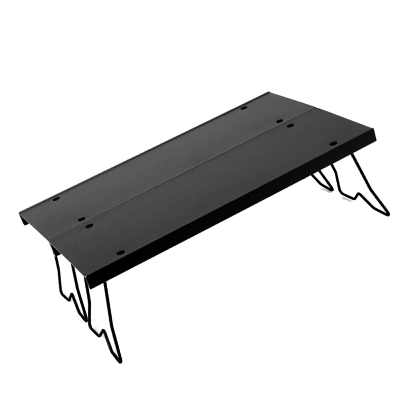 Table de camping portable en alliage d'aluminium compacte pour voyage