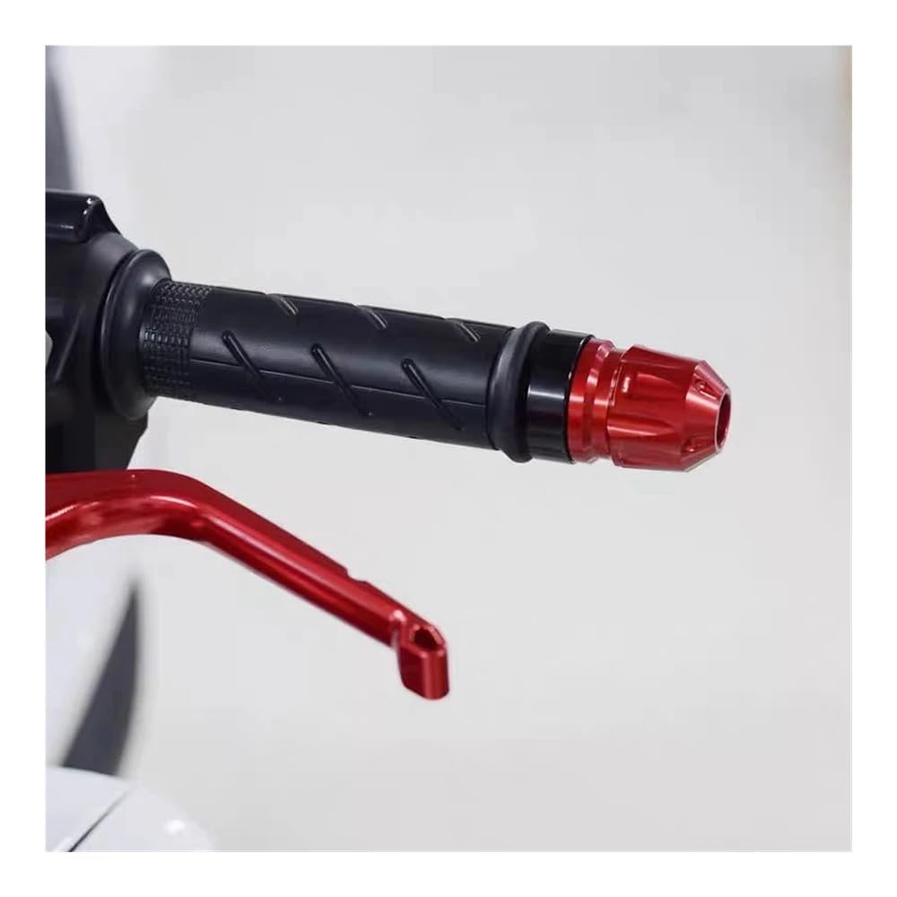 Puños universales para Manillar de Motocicleta, Tapones para Extremos, contrapeso, Accesorios estéticos Protectores(Black)