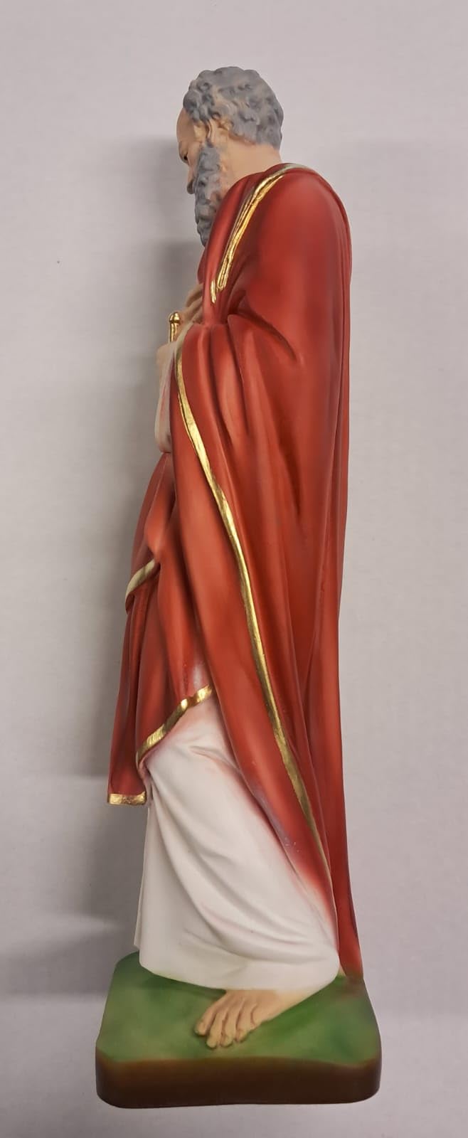 Generico ArteSacraCaravaggio Statua di San Paolo cm 30 (11,81 inches) in marmo resina piena decorata a mano di produzione artigianale italiana