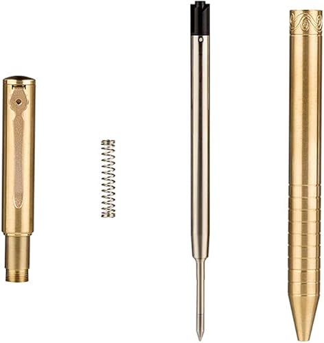 Miniatura 2 de Bolígrafo retráctil de latón macizo con clip