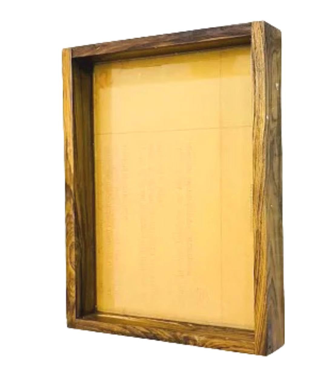 IRIKA 12x12 Inch Resin Frame Making – Teak Wood Acrylic Frame for DIY Resin Art & Keepsakes