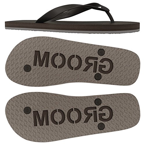FlipSidez Mens GROOM sand imprint flip flops