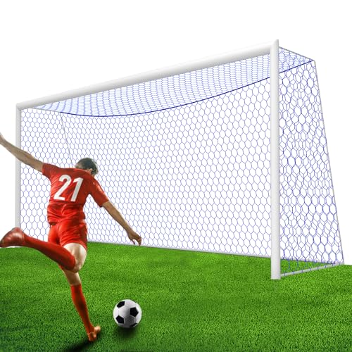 Professional Soccer Goal Net Replacement 24x8FT, 4mm Nylon 4" Hex Mesh