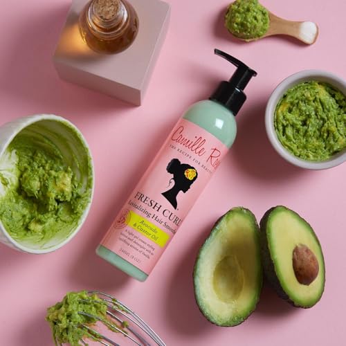 Camille Rose Fresh Curl 2 in 1 Hair Styling Cream and Detangler Gel, Nourishing and Styling, Avocado and Castor Oil, 240 ml (Pack of 1) - Image 4