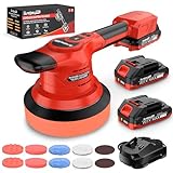 Lucidatrice Auto a Batteria Brushless, SundpeyPRO 21V Lucidatrice Rotorbitale con 2 Batter...