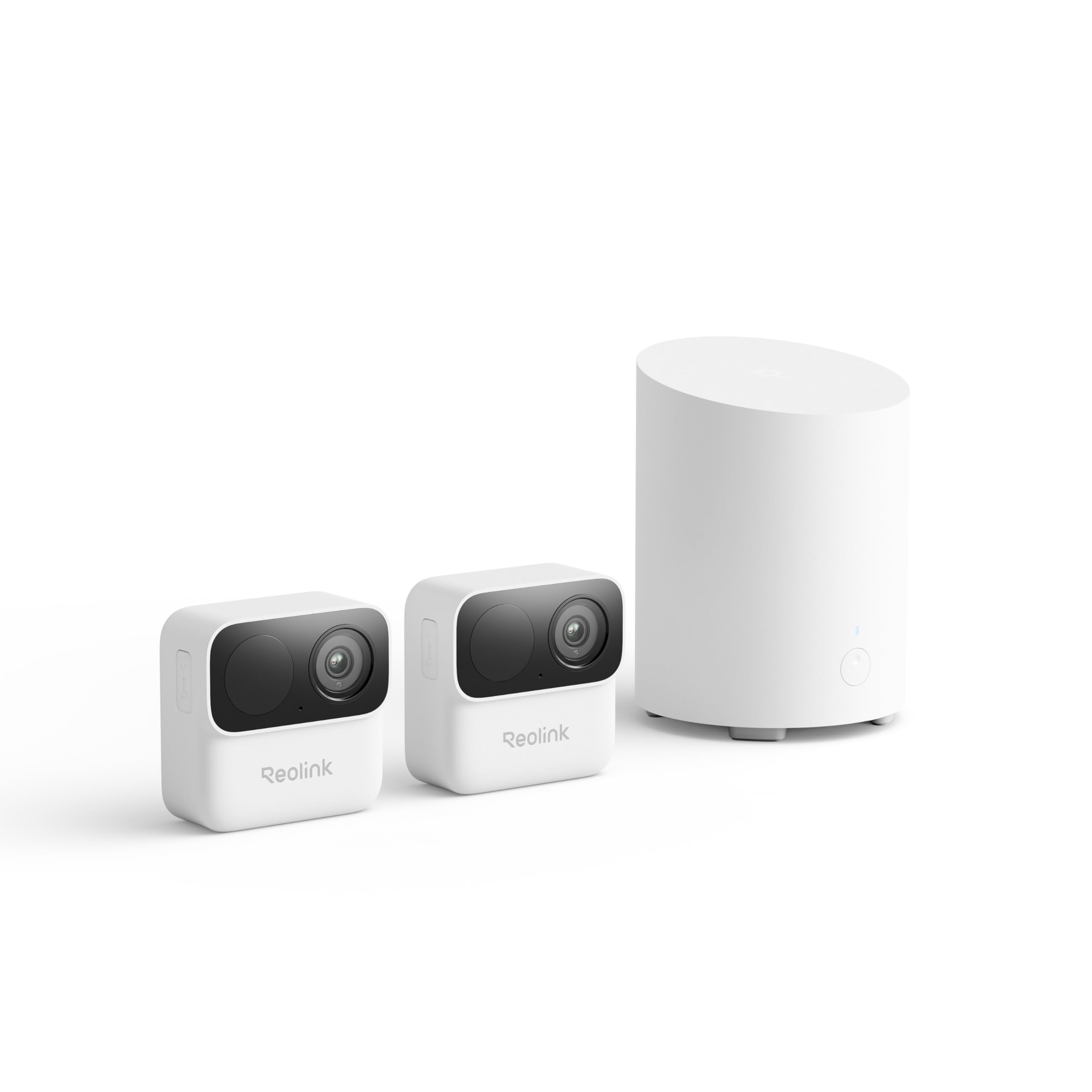 Reolink Argus MagiCam V2 mit Home Hub Mini-Kit, 2 MP/1080p-Außenkamera mit Akku, wasserdicht nach IP67, Zwei Stromversorgungsmöglichkeiten, magnetische Halterung zur Befestigung, Fernzugriff