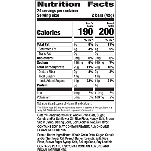 Nature Valley Crunchy Granola Bars, Variety Pack, 48 Bars, 35.76 OZ (24 Pouches)