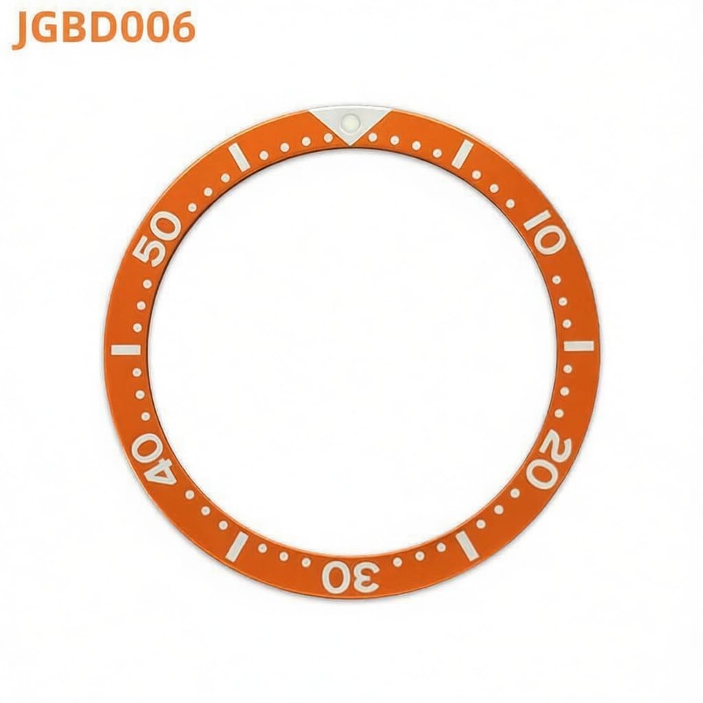 39mm Aluminium-Lünetteneinsatz Ersatzteil Legierungsring-Komponente Flaches Zifferblatt-Inlay 32,2mm 0,8mm für Seiko SKX009